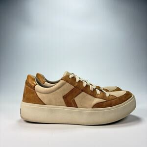 Dr. Scholl's Madison Lace Up Platform Brown Suede Shoes Women's Size 8.5M